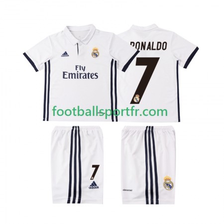 Tenue Real Madrid Cristiano Ronaldo 7 2016 2017 Retro Enfant Domicile Maillot de Foot